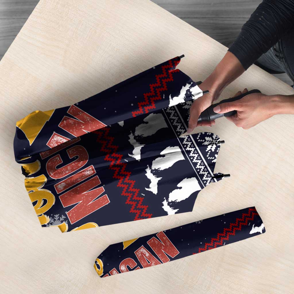 That Woman From Michigan Christmas Umbrella Xmas Holiday Patterns - Wonder Print Shop