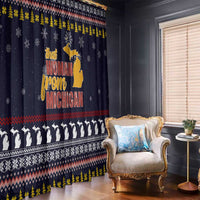That Woman From Michigan Christmas Window Curtain Xmas Holiday Patterns - Wonder Print Shop