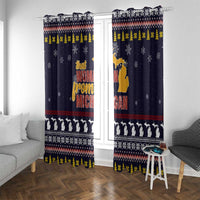 That Woman From Michigan Christmas Window Curtain Xmas Holiday Patterns - Wonder Print Shop