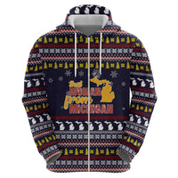 That Woman From Michigan Christmas Zip Hoodie Xmas Holiday Patterns - Wonder Print Shop