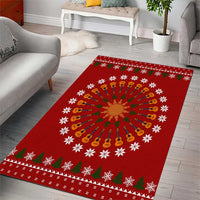 Guitar Lover Christmas Area Rug Xmas Holiday Patterns - Wonder Print Shop