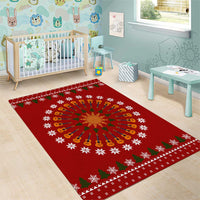 Guitar Lover Christmas Area Rug Xmas Holiday Patterns - Wonder Print Shop