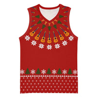Guitar Lover Christmas Basketball Jersey Xmas Holiday Patterns - Wonder Print Shop