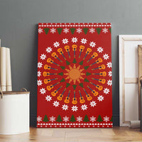 Guitar Lover Christmas Canvas Wall Art Xmas Holiday Patterns - Wonder Print Shop