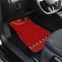 Guitar Lover Christmas Car Mats Xmas Holiday Patterns - Wonder Print Shop