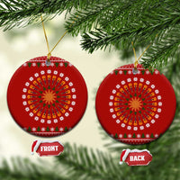 Guitar Lover Christmas Ceramic Ornament Xmas Holiday Patterns - Wonder Print Shop