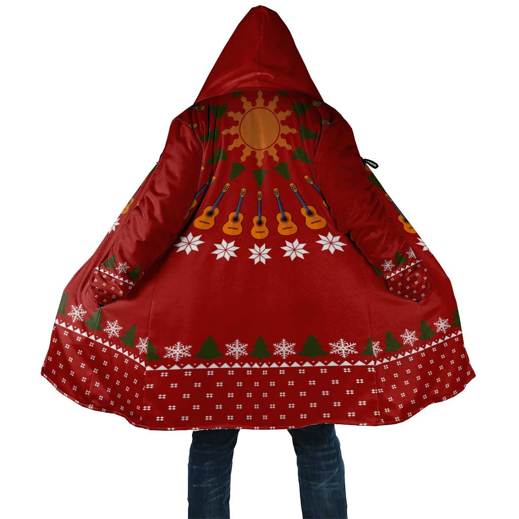Guitar Lover Christmas Cloak Xmas Holiday Patterns - Wonder Print Shop