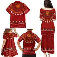 Guitar Lover Christmas Family Matching Puletasi and Hawaiian Shirt Xmas Holiday Patterns - Wonder Print Shop