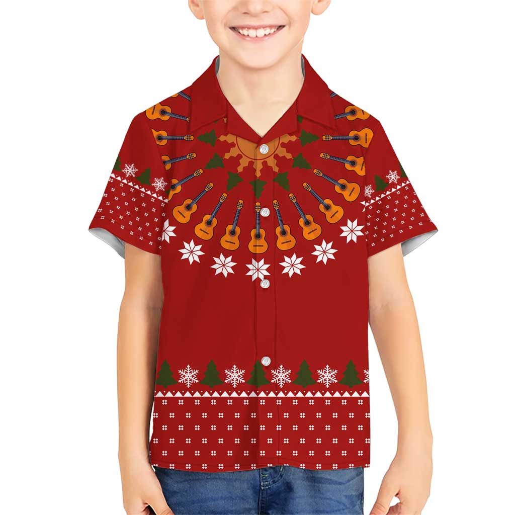 Guitar Lover Christmas Hawaiian Shirt Xmas Holiday Patterns - Wonder Print Shop