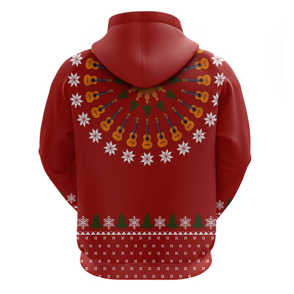 Guitar Lover Christmas Hoodie Xmas Holiday Patterns - Wonder Print Shop