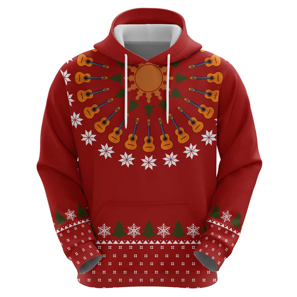Guitar Lover Christmas Hoodie Xmas Holiday Patterns - Wonder Print Shop
