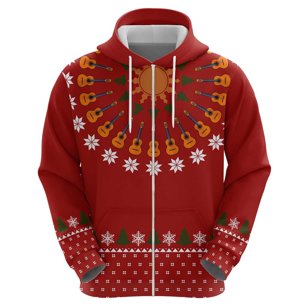 Guitar Lover Christmas Hoodie Xmas Holiday Patterns - Wonder Print Shop