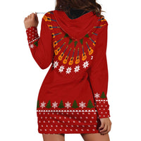 Guitar Lover Christmas Hoodie Dress Xmas Holiday Patterns - Wonder Print Shop