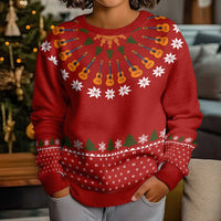 Guitar Lover Christmas Kid Ugly Christmas Sweater Xmas Holiday Patterns - Wonder Print Shop