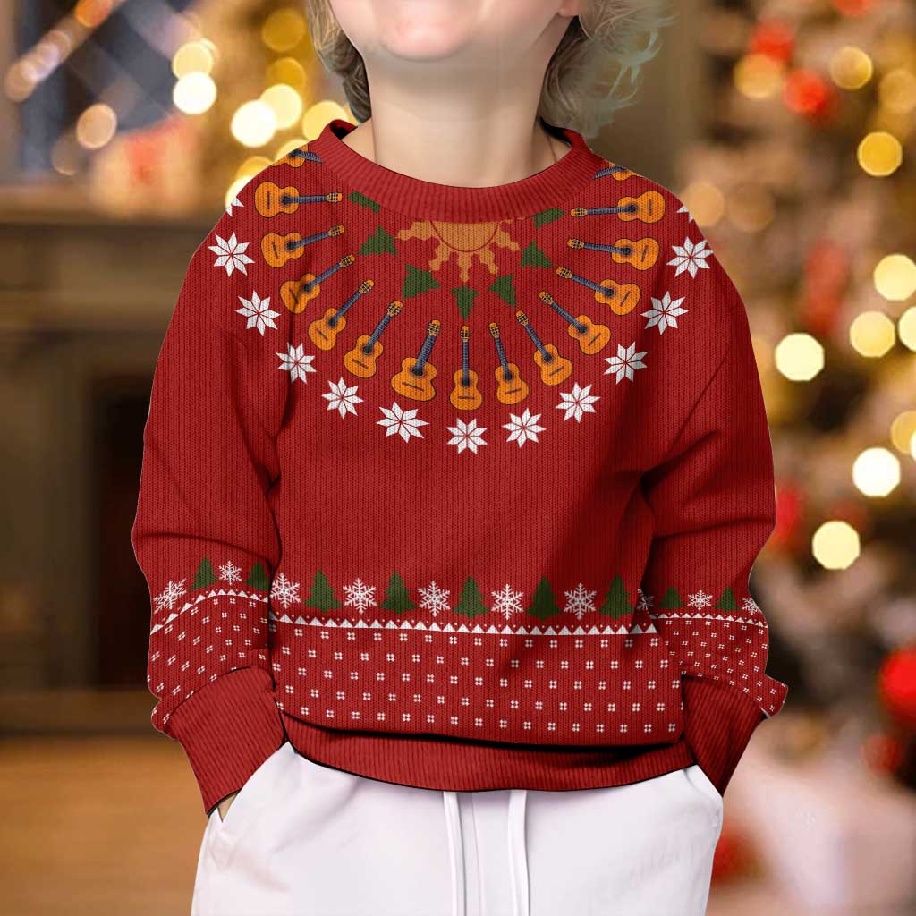 Guitar Lover Christmas Kid Ugly Christmas Sweater Xmas Holiday Patterns - Wonder Print Shop