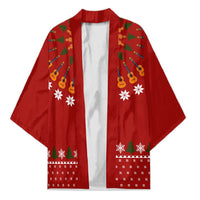 Guitar Lover Christmas Kimono Xmas Holiday Patterns - Wonder Print Shop
