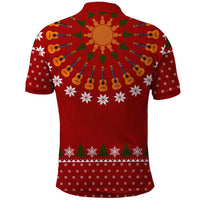 Guitar Lover Christmas Polo Shirt Xmas Holiday Patterns - Wonder Print Shop