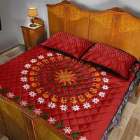 Guitar Lover Christmas Quilt Bed Set Xmas Holiday Patterns - Wonder Print Shop