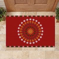 Guitar Lover Christmas Rubber Doormat Xmas Holiday Patterns - Wonder Print Shop