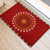 Guitar Lover Christmas Rubber Doormat Xmas Holiday Patterns - Wonder Print Shop
