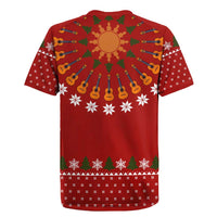 Guitar Lover Christmas Rugby Jersey Xmas Holiday Patterns - Wonder Print Shop