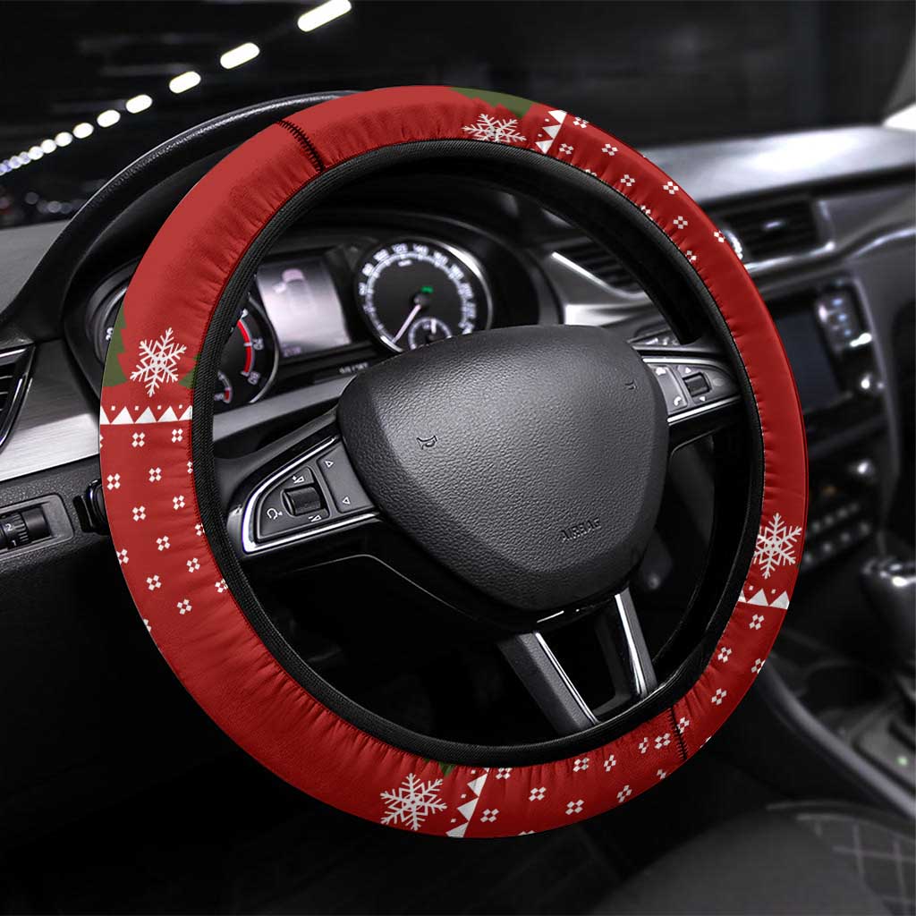 Guitar Lover Christmas Steering Wheel Cover Xmas Holiday Patterns - Wonder Print Shop