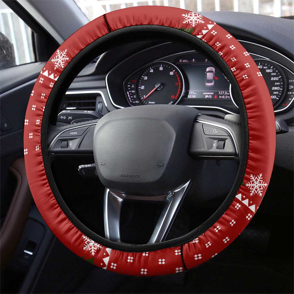Guitar Lover Christmas Steering Wheel Cover Xmas Holiday Patterns - Wonder Print Shop