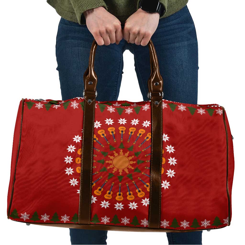 Guitar Lover Christmas Travel Bag Xmas Holiday Patterns - Wonder Print Shop