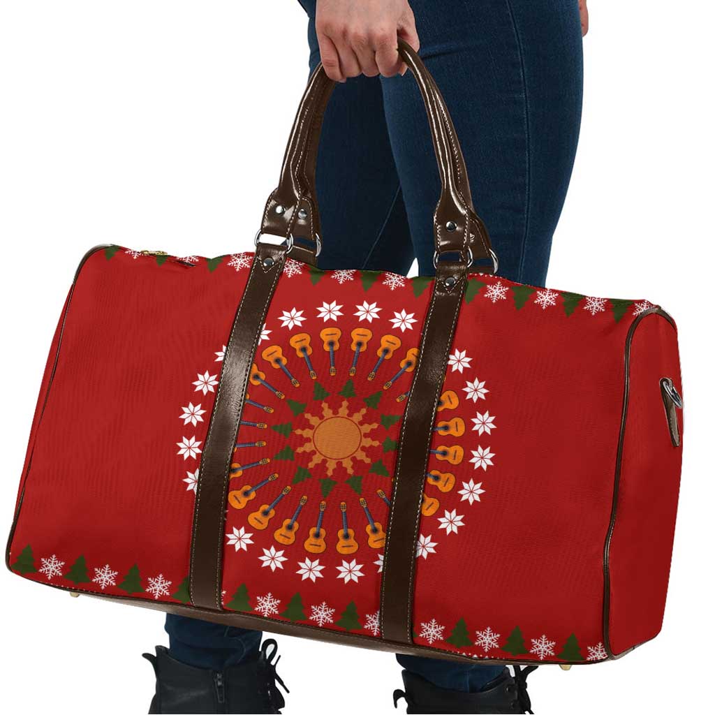 Guitar Lover Christmas Travel Bag Xmas Holiday Patterns - Wonder Print Shop