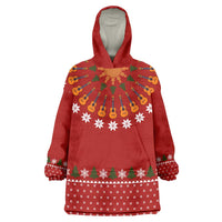 Guitar Lover Christmas Wearable Blanket Hoodie Xmas Holiday Patterns - Wonder Print Shop