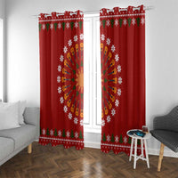 Guitar Lover Christmas Window Curtain Xmas Holiday Patterns - Wonder Print Shop