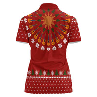Guitar Lover Christmas Women Polo Shirt Xmas Holiday Patterns - Wonder Print Shop