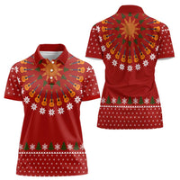 Guitar Lover Christmas Women Polo Shirt Xmas Holiday Patterns - Wonder Print Shop