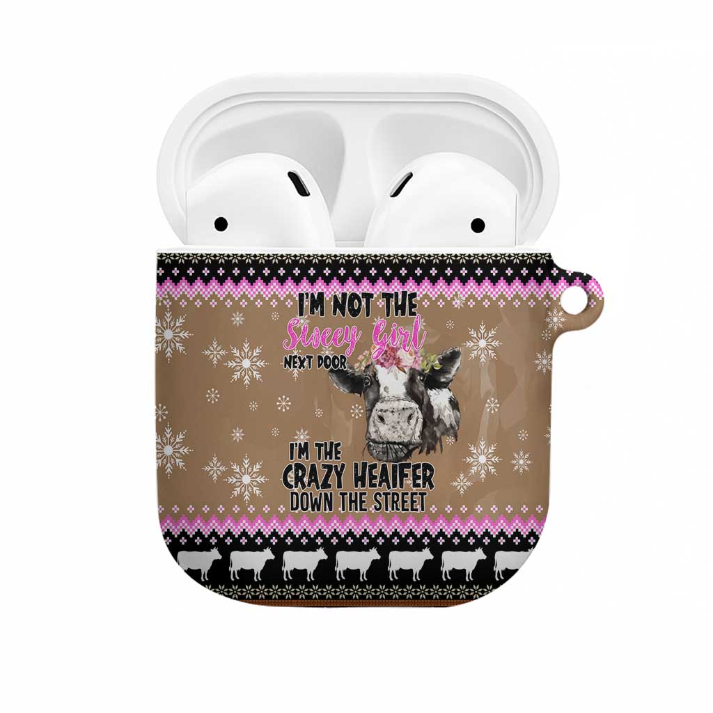 The Crazy Heifer Christmas AirPods Case Xmas Holiday Patterns - Wonder Print Shop