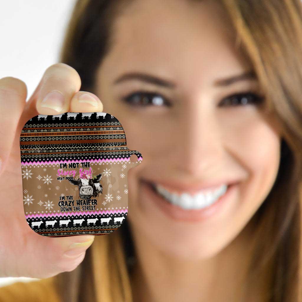 The Crazy Heifer Christmas AirPods Case Xmas Holiday Patterns - Wonder Print Shop