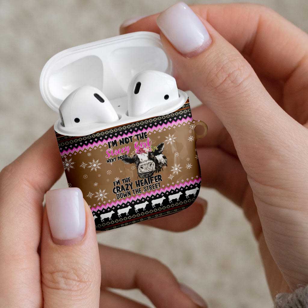 The Crazy Heifer Christmas AirPods Case Xmas Holiday Patterns - Wonder Print Shop