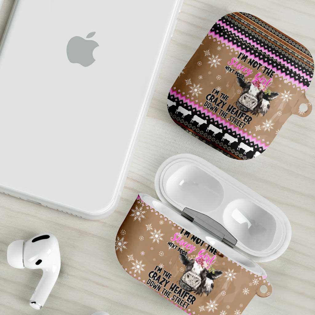 The Crazy Heifer Christmas AirPods Case Xmas Holiday Patterns - Wonder Print Shop