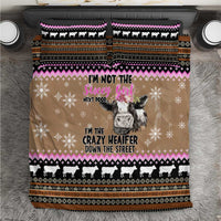 The Crazy Heifer Christmas Bedding Set Xmas Holiday Patterns - Wonder Print Shop