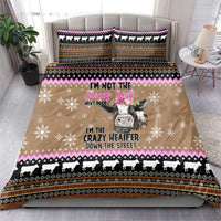 The Crazy Heifer Christmas Bedding Set Xmas Holiday Patterns - Wonder Print Shop