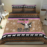 The Crazy Heifer Christmas Bedding Set Xmas Holiday Patterns - Wonder Print Shop