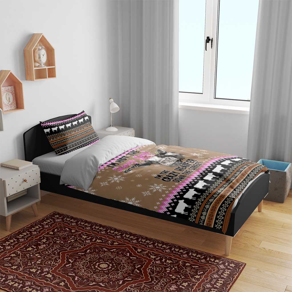 The Crazy Heifer Christmas Bedding Set Xmas Holiday Patterns - Wonder Print Shop