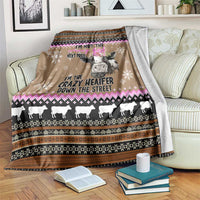 The Crazy Heifer Christmas Blanket Xmas Holiday Patterns - Wonder Print Shop