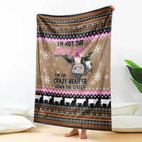 The Crazy Heifer Christmas Blanket Xmas Holiday Patterns - Wonder Print Shop