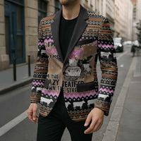 The Crazy Heifer Christmas Blazer Xmas Holiday Patterns - Wonder Print Shop