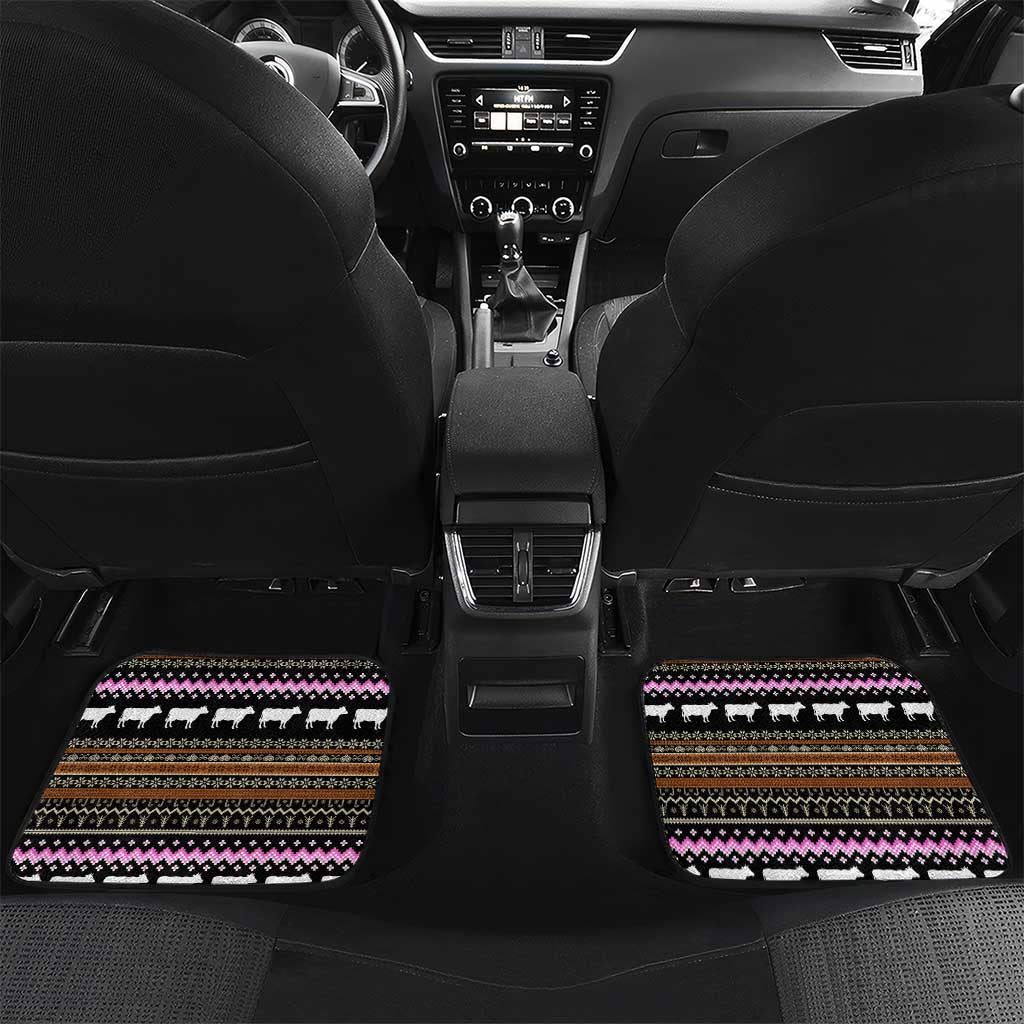 The Crazy Heifer Christmas Car Mats Xmas Holiday Patterns - Wonder Print Shop