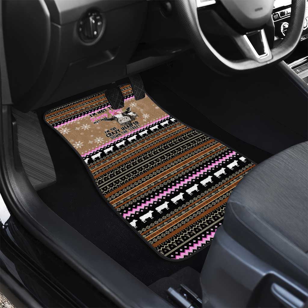 The Crazy Heifer Christmas Car Mats Xmas Holiday Patterns - Wonder Print Shop