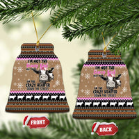 The Crazy Heifer Christmas Ceramic Ornament Xmas Holiday Patterns - Wonder Print Shop