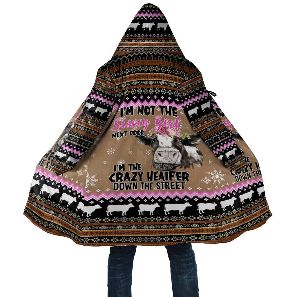 The Crazy Heifer Christmas Cloak Xmas Holiday Patterns - Wonder Print Shop