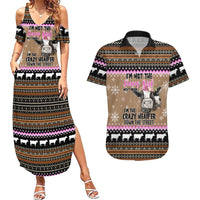 The Crazy Heifer Christmas Couples Matching Summer Maxi Dress and Hawaiian Shirt Xmas Holiday Patterns - Wonder Print Shop