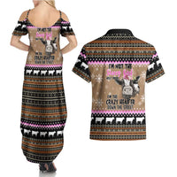 The Crazy Heifer Christmas Couples Matching Summer Maxi Dress and Hawaiian Shirt Xmas Holiday Patterns - Wonder Print Shop